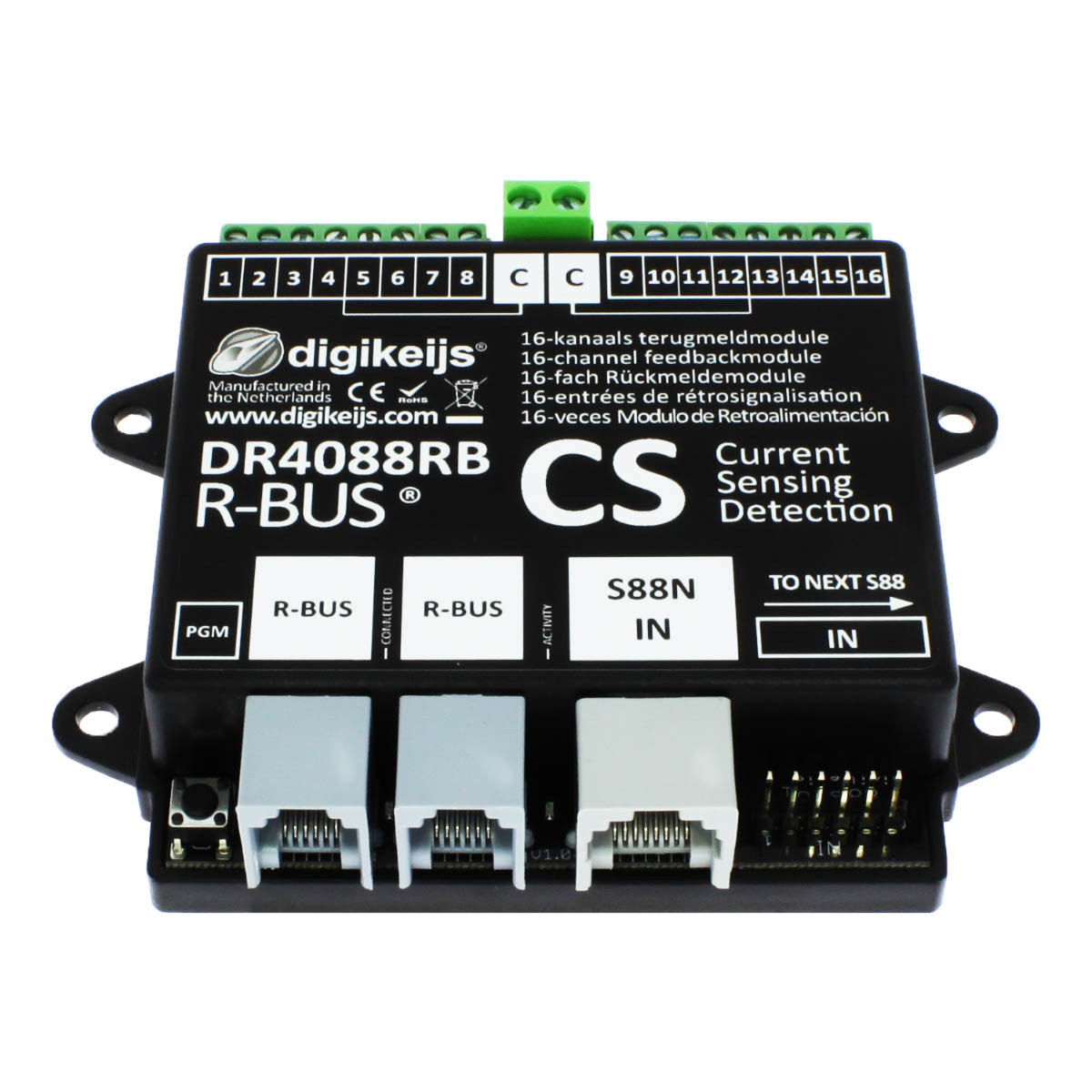100-DR4088RB-CS_BOX - S88 Rückmelde-Starter-Set für 2-Leiter Gleissystem mit R-BUS (ROCO)